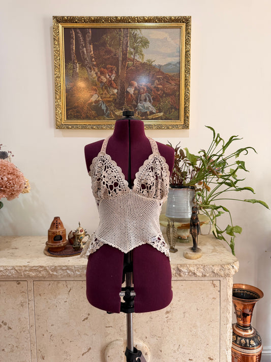 crochet corset top