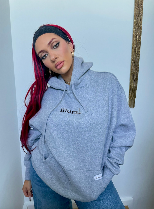 hoodie with mini print 'black'