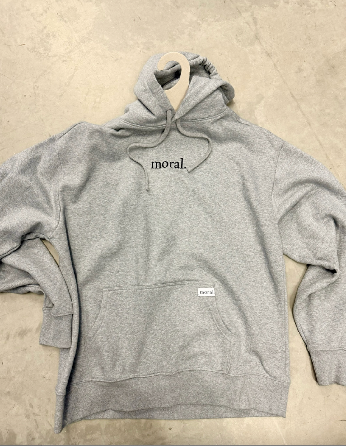 hoodie with mini print 'black'