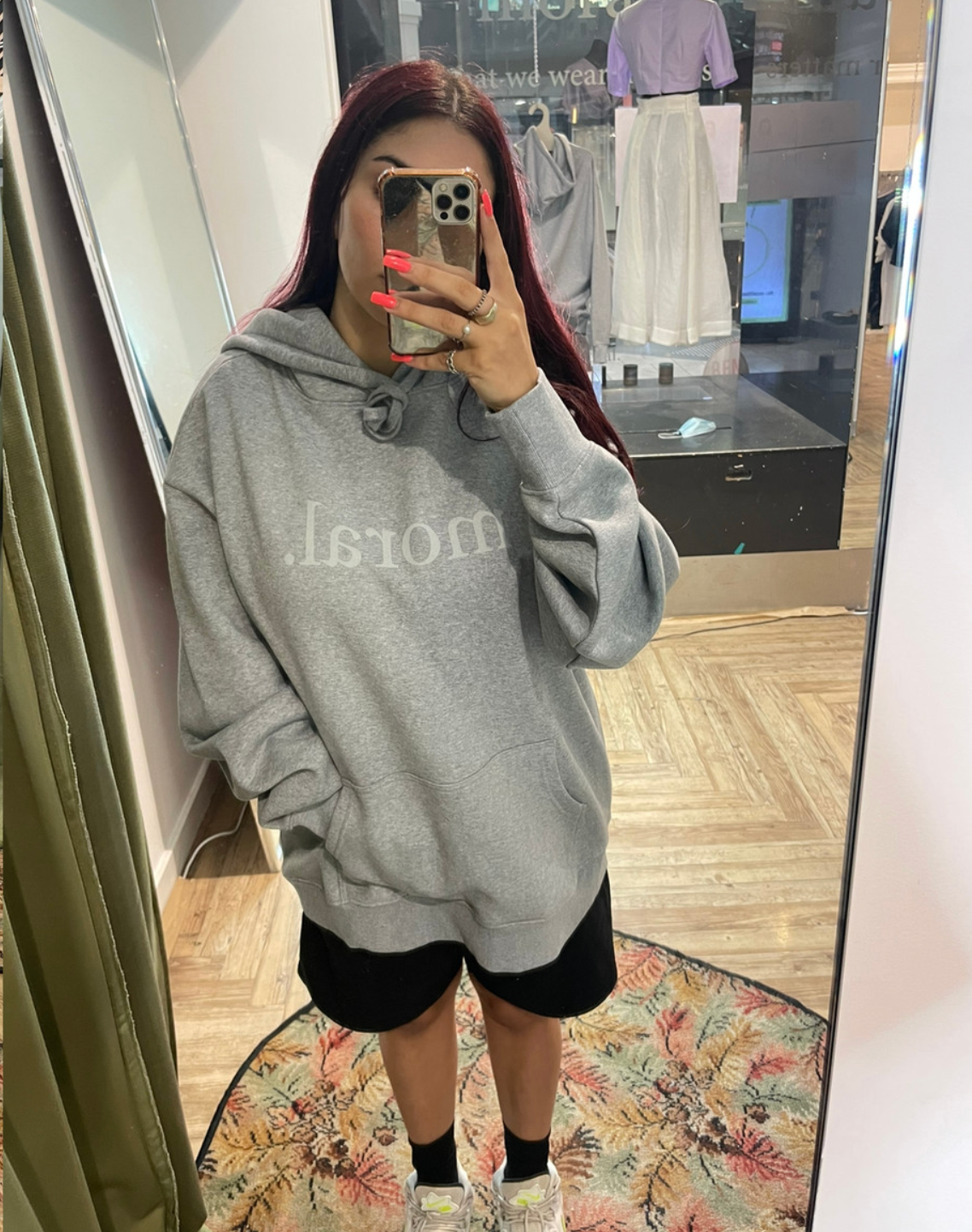 a basic printed hood